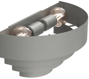 Nástenné svietidlo RINGS 2xE27/15W/230V šedá