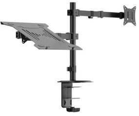 Nastaviteľný držiak monitora a notebooku LEVANO čierna