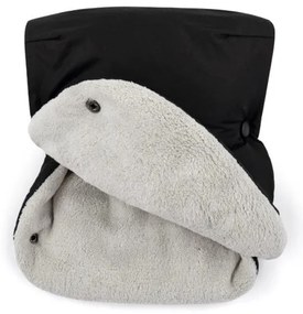 PETITE&MARS - SADA Detský fusak 3v1 JIBOT + rukávniky na kočiar JASIE čierna