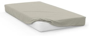 Bavlněné Jersey prostěradlo SOFT 160x200 cm + 25 cm ecru