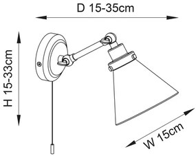 Endon 93853 -Kúpeľňové nástenné svietidlo FARADAY 1xG9/3W/230V IP44 lesklý chróm