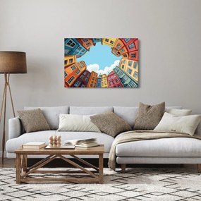 Obraz - Medzi domami (90x60 cm)