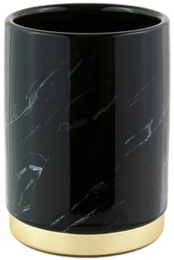 Pohár keramika čierno-zlatý