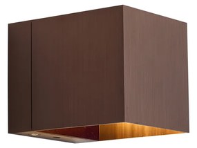 Moderné nástenné svietidlo tmavý bronz vrátane LED a dotykového stmievača nabíjateľné - Joris