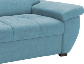 Trojsedák Speedway,  azúrovo modrá látka