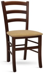 Stima stolička PAYSANE s čalúneným sedákom Odtieň: Rustikál, Látka: LUX Cappuccino 24