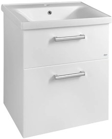 Aqualine Aqualine, VEGA umývadlová skrinka 62x72,6x43,8 cm, 2xzásuvka, biela, VG063