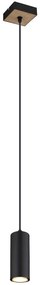 Globo 57911HBW - Luster na lanku ROBBY 1xGU10/35W/230V čierna/hnedá