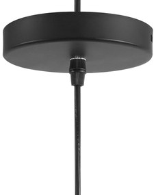 Čierna závesná lampa NEVA Beliani
