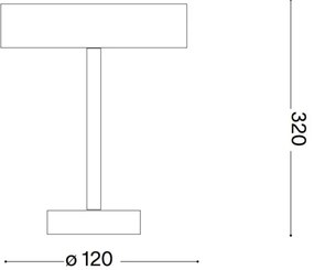 Ideal Lux - LED dotyková vonkajšia lampa TOFFEE LED/2W/230V CRI 90 IP54 čierna