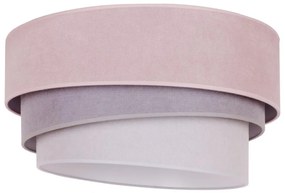 Duolla - Stropné svietidlo TRIO 1xE27/15W/230V pr. 45 cm ružová/šedá/biela DU84069
