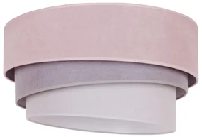 Duolla - Stropné svietidlo TRIO 1xE27/15W/230V pr. 45 cm ružová/šedá/biela DU84069