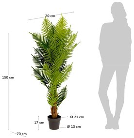 Umelá rastlina Kave Home Fern, výška 150 cm