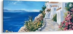 Obraz - Ulička pri mori (120x50 cm)