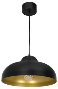 Závesná lampa čierno-zlatá BASCA