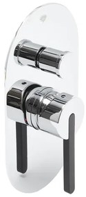 Sprchová a vaňová batéria SAT Fusion vrátane podomietkového telesa chróm SATBSFU215TC, 1 ks