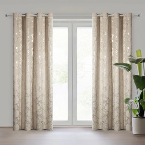 ZATEMŇOVACÍ ZÁVES NA KRÚŽKOCH RAJA 140X250 CM VZOROVANÁ