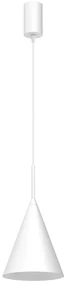 Závesné svietidlo Capital, 1x biele kovové tienidlo, (fi 17cm), w