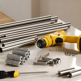 Oceľová roztiahnuteľná garniža 163 - 325 cm Zen – Umbra