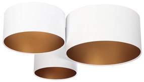 Stropné svietidlo SPACE 3xE27/60W/230V biela/zlatá