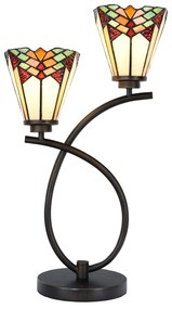 Stolná tiffany lampa SEMAFOR 33*19*58