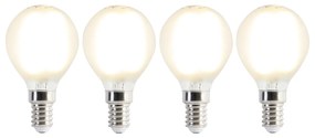 Sada 4 LED žiaroviek E14 P45 matná 3,5W 360lm 2700K