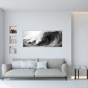 Obraz - Maľba vĺn (120x50 cm)