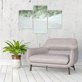 Obraz - Abstrakcia štetcami (90x60 cm)