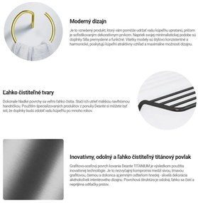 Deante Silia, toaletná WC kefa na postavenie, grafitová, DEA-ADI_D712