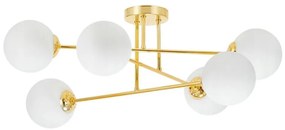 MAXLED Luster na tyči 6xE27/35W/230V pr. 80 cm zlatá MX0248