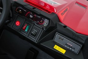 Ramiz Elektrická bugina TURBO 23 pre deti červená