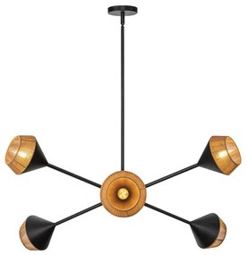 Alora Mood ALM-DAPHNE6-MB - Luster na tyči DAPHNE 6xE14/40W/230V