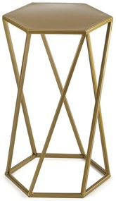 STOJAN NA KVETINÁČ HEXAGON 40X24X27 CM ZLATÁ