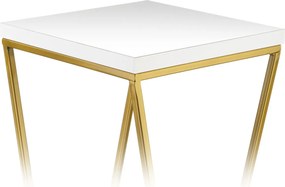 STOJAN NA KVETINÁČ LOFT7 70X24X24 CM ZLATÁ/BIELA