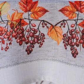 Stredový obrus s potlačou JESENNÉ JABLKA 85 x 85 cm