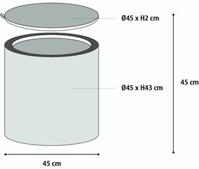 Flamingo Škrabadlo pre mačky 3v1 OTTOMAN béžová, 46 cm