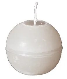 Sviečka guľa 6 cm - svetlý ľan
