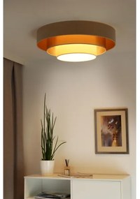 Duolla - LED Stropné svietidlo LUNETA LED/26W/230V pr. 60 cm 4000K béžová/zlatá
