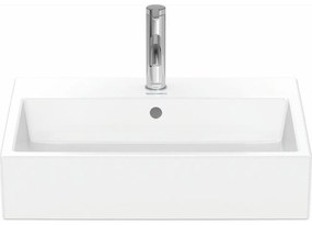 DURAVIT Vero Air umývadlo do nábytku s otvorom, s prepadom, spodná strana brúsená, 600 x 470 mm, biela, s povrchom WonderGliss, 23506000271