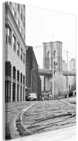 Artgeist Obraz - Brooklyn Bridge (1 Part) Vertical Veľkosť: 40x60, Verzia: Premium Print