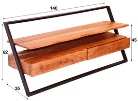 TV-skrinka 23-66 Lean 140cm Drevo Acacia  - Komfort-nábytok