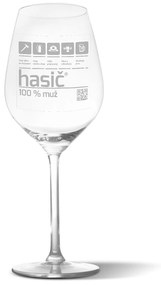Sablio Pohár na víno Hasič: 49 cl