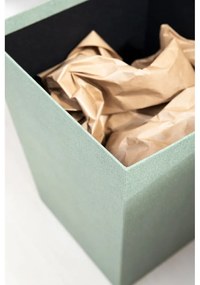 Odpadkový kôš zelenomodrý Sofia Canvas Paper Laminate – Bigso