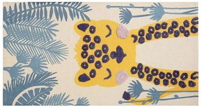 Detský bavlnený koberec 80 x 150 cm viacfarebný LUAS Beliani