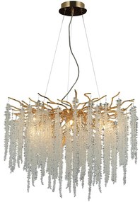 Krištáľový luster na lanku 13xG9/40W/230V zlatá