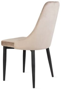 Stolička LOUIS zamatová béžová ALL 823966