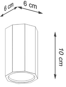 Stropné svietidlo Zeke, 1x drevené tienidlo