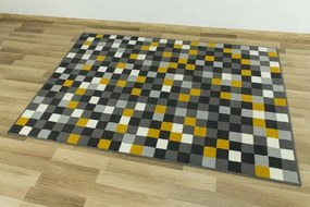 Koberec Luna 503629/89915 štvorce žltý