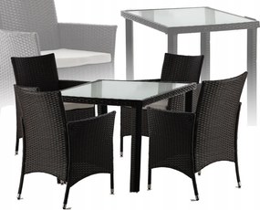 CH Súprava ratanového nábytku- tmavohnedá