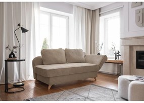 Taupe menčestrová leňoška (pravý roh) Chic Charlotte – Miuform